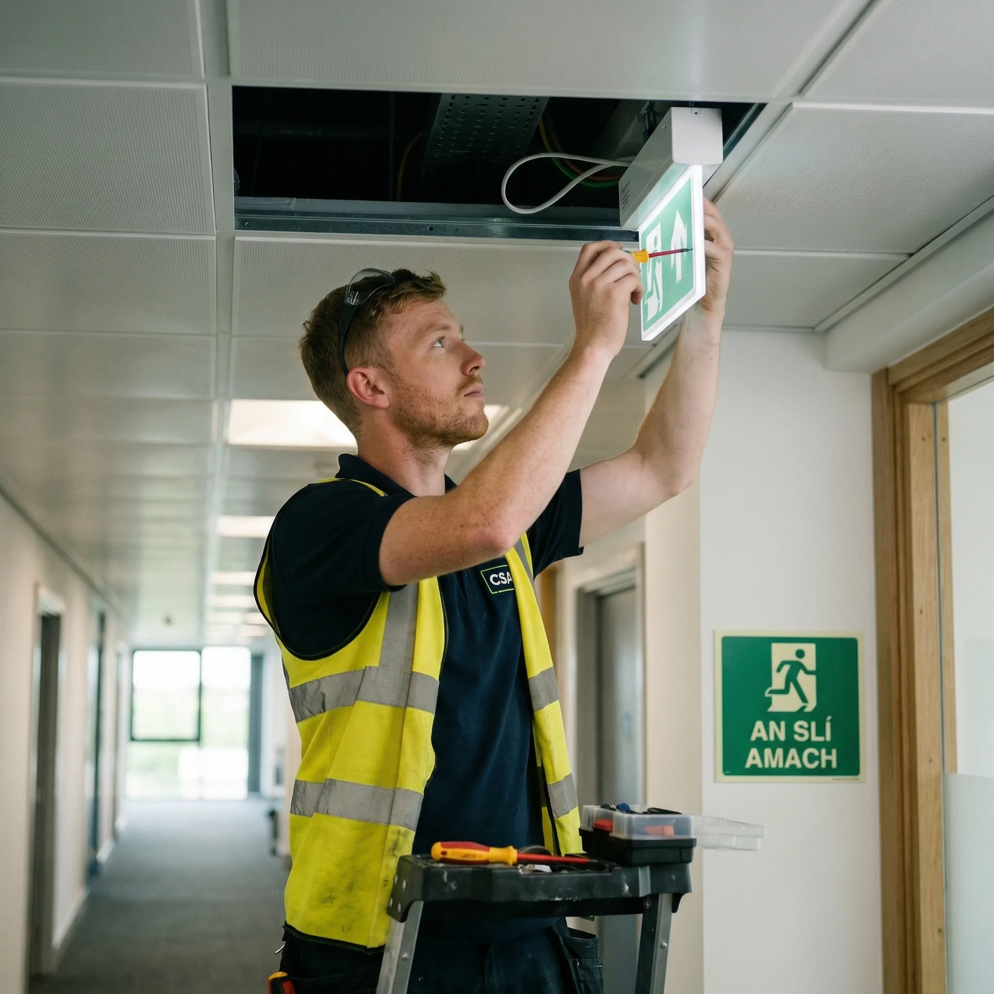 Emergency lighting installation Cork