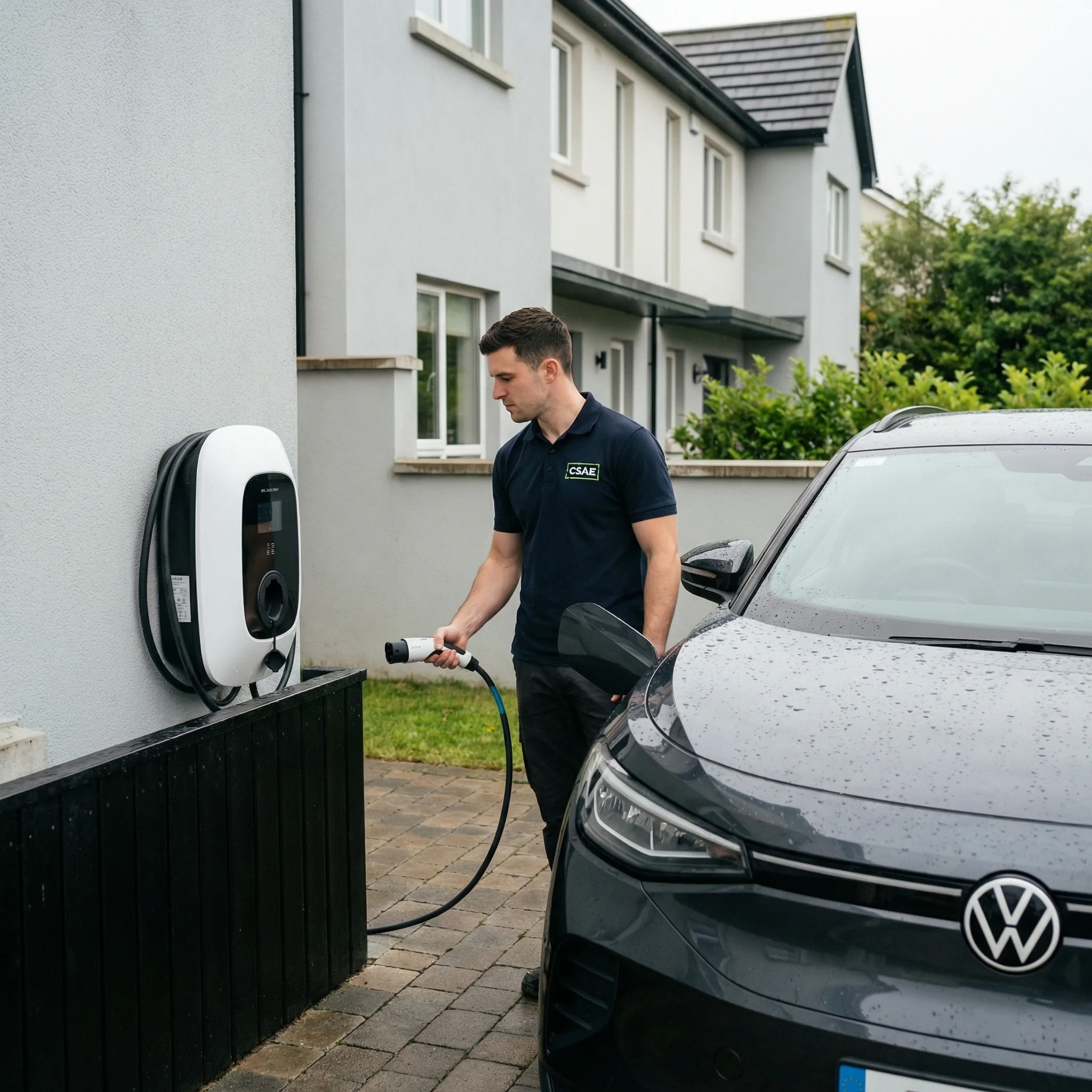 Home EV charger installation in Cork