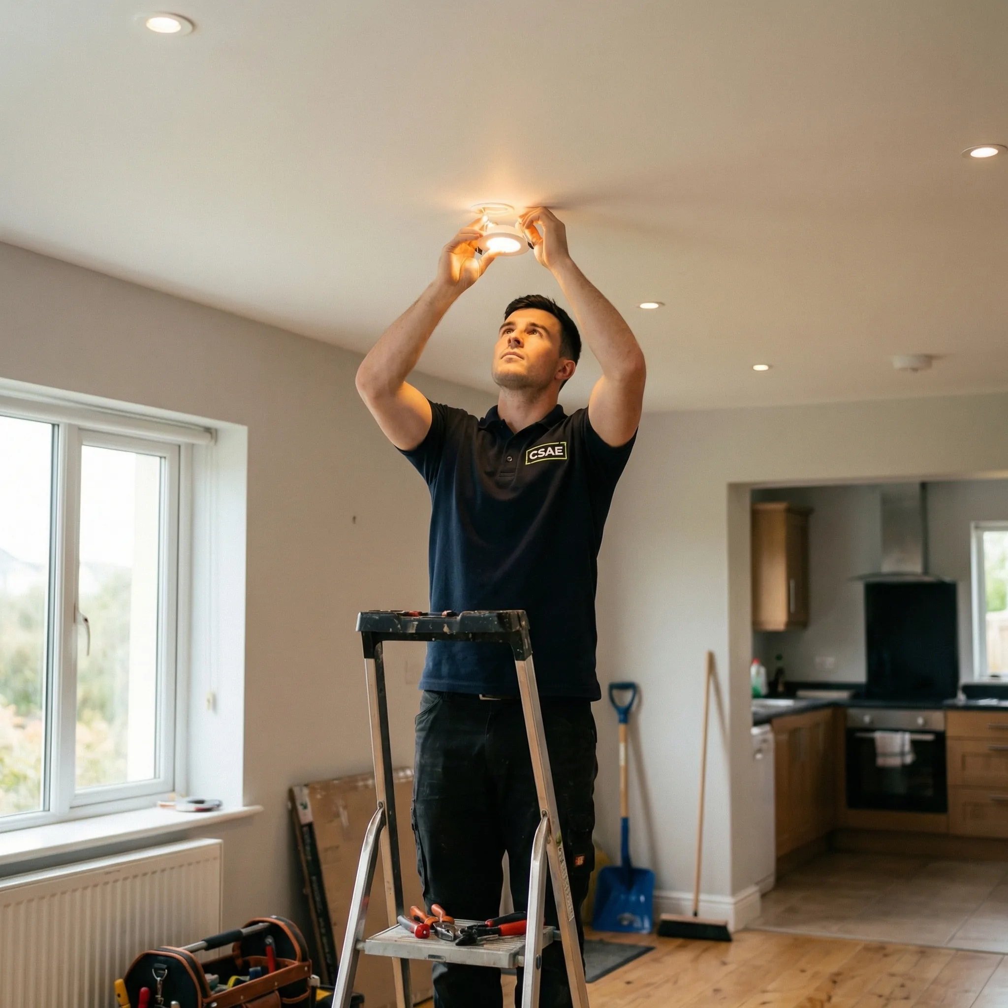 LED lighting installation in a Cork home