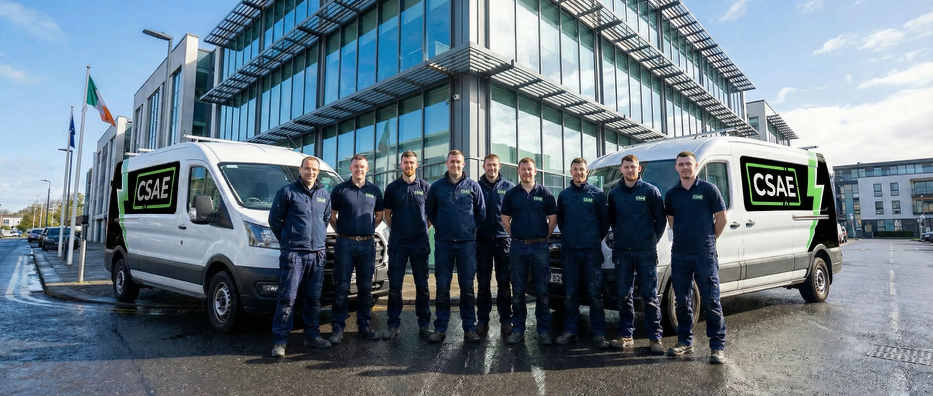 Cork Solar and Electrical team on site in Cork